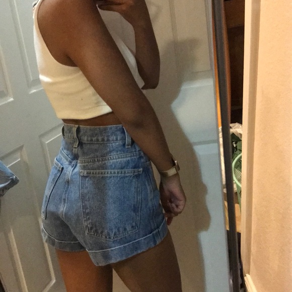American Apparel Pants - High waisted jean shorts💙